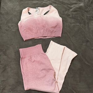 AYBL Pink Ombré workout set